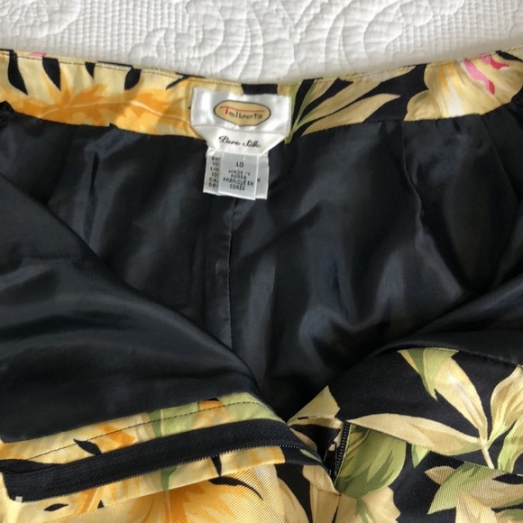 Talbots Pure Silk Tropical Wide Leg Pants Size 10 - Picture 10 of 11